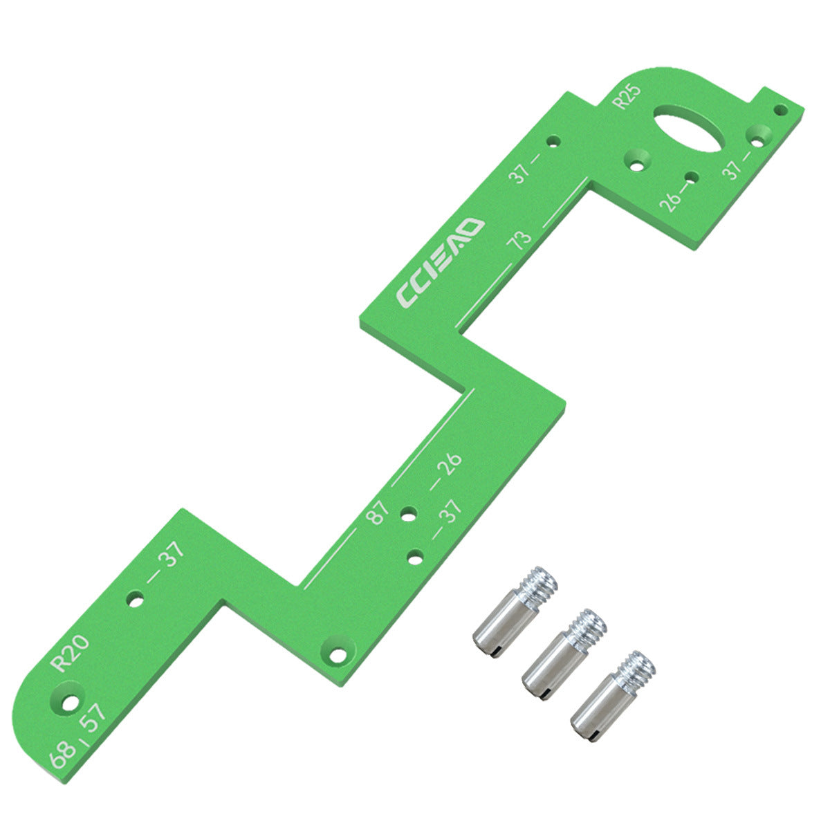 Handleless Groove Routing Mold Aluminum Alloy Arc Trimming Tool for Cabinet Handles Woodworking Positioning Aid