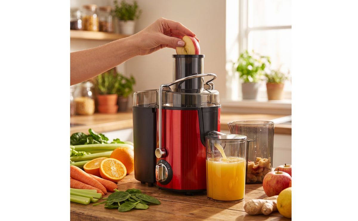 Vertical Slow Juicer Compact Cold Press Juicer Countertop-Friendly Juice Extractor Machine Easy to Clean for Health Enthusiasts, Families, Kitchen