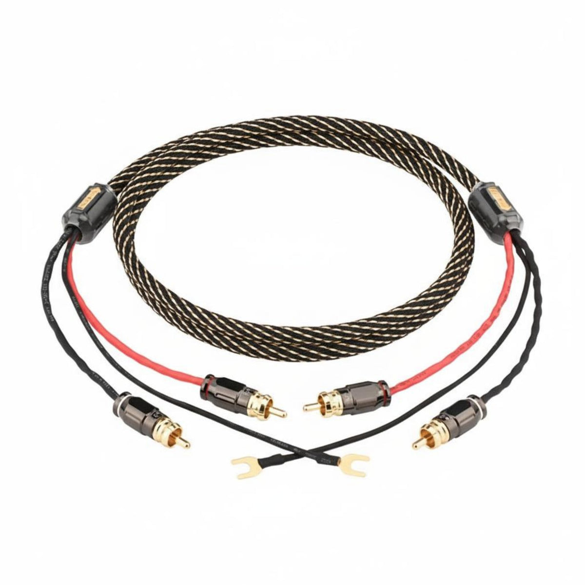 Turntable Cable with Ground Wire High Fidelity Sound for Audiophiles
