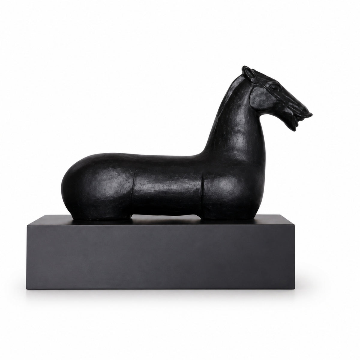Horse Figurine Minimalist Horse Statue Glossy Ornament for Entryway, Office