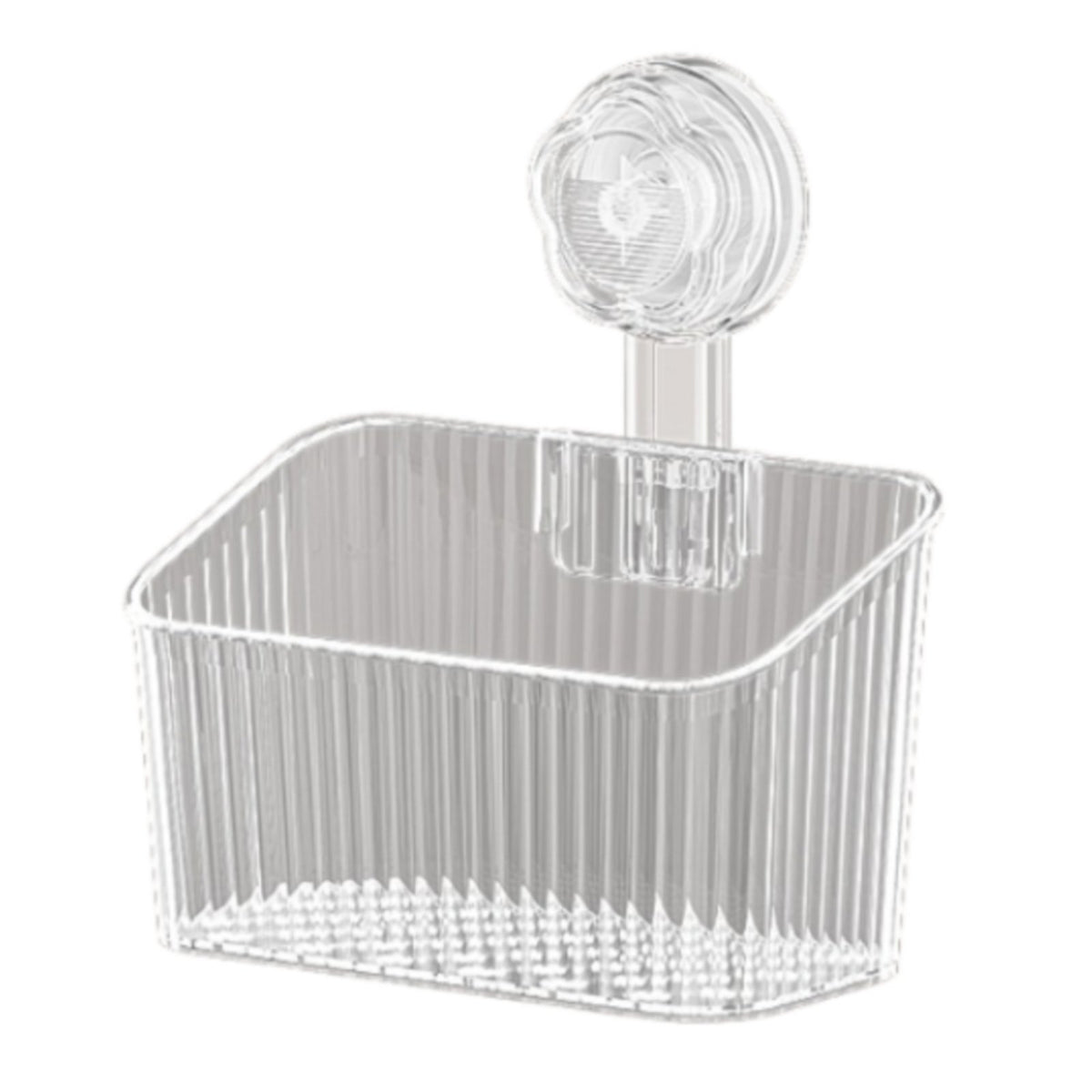 Suction Cup Storage Basket Easy to Clean No Hanging Basket for Bathroom