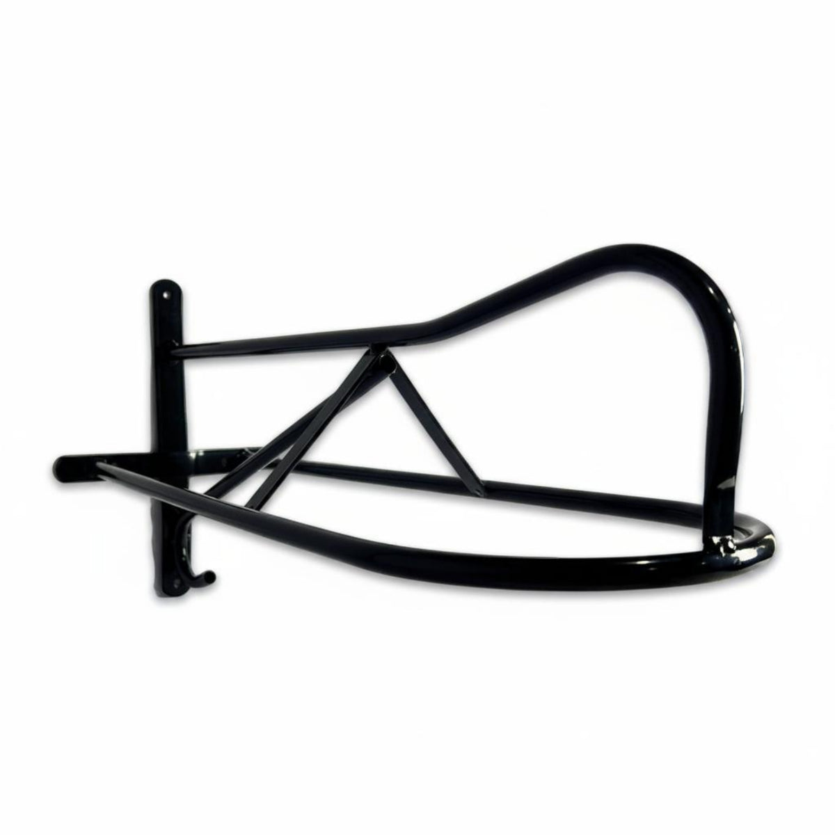 Wall Mounted Saddle Rack Coating Black Metal Saddle Rack Heavy Duty