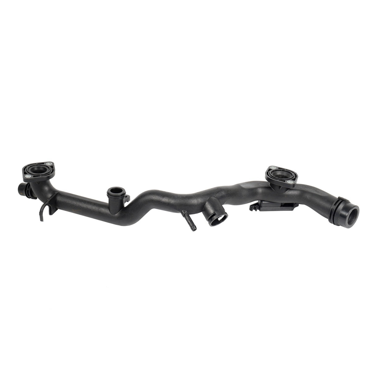 Molded Coolant Pipe with Branch Outlets Rigid Engine Cooling Pipe Curved Coolant Hose Connector Long-Lasting for Mechanics