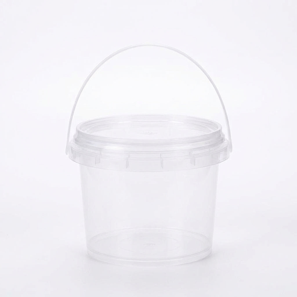 Bucket Lid Carry Handle Storage Container, Transparent Storage Bucket Lid, Handle Storage Unit Container Bin, Kitchen Organiz