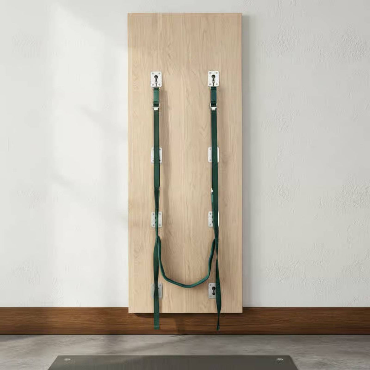 Wall-Mounted Stretching Panel Wooden Wall-Mounted Stretching Aid Metal Mounting Plates Rehabilitation Accessories