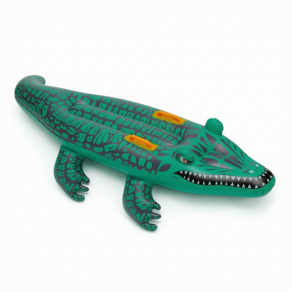 Crocodile Floating Pool Inflatable Stable Crocodile Pool Toy Inflatable Inflatable with Handles Soft Elastic for Children, Beach