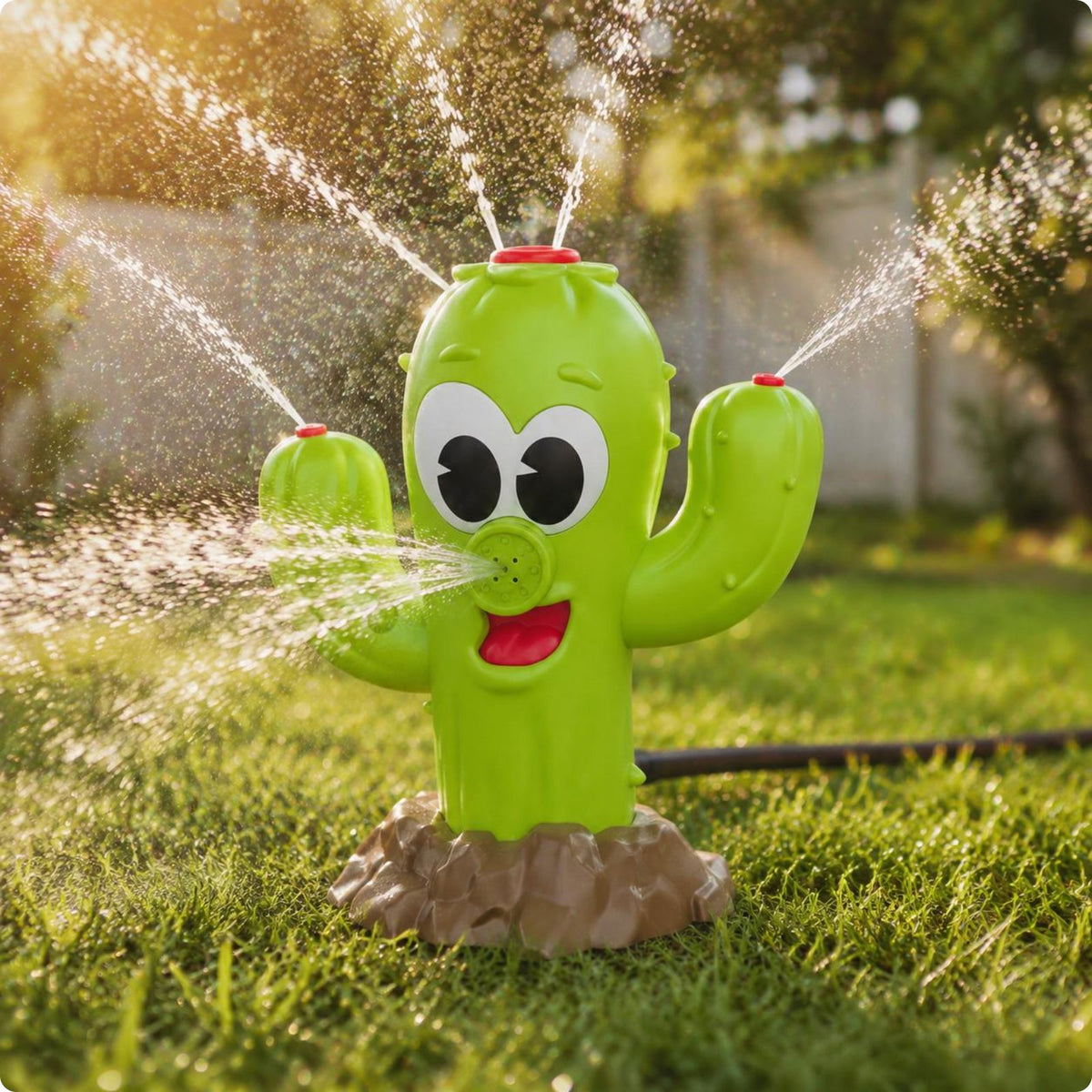 Cactus Sprinkler Summer Fun Sprinkler Toy Cute Design for Garden
