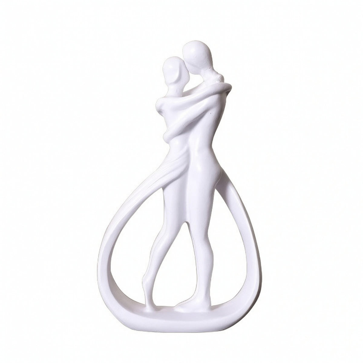 Tabletop Embracing Couple Statue Romantic Abstract Couple Sculpture Modern Love Sculpture Minimalist for Couples, Bedroom