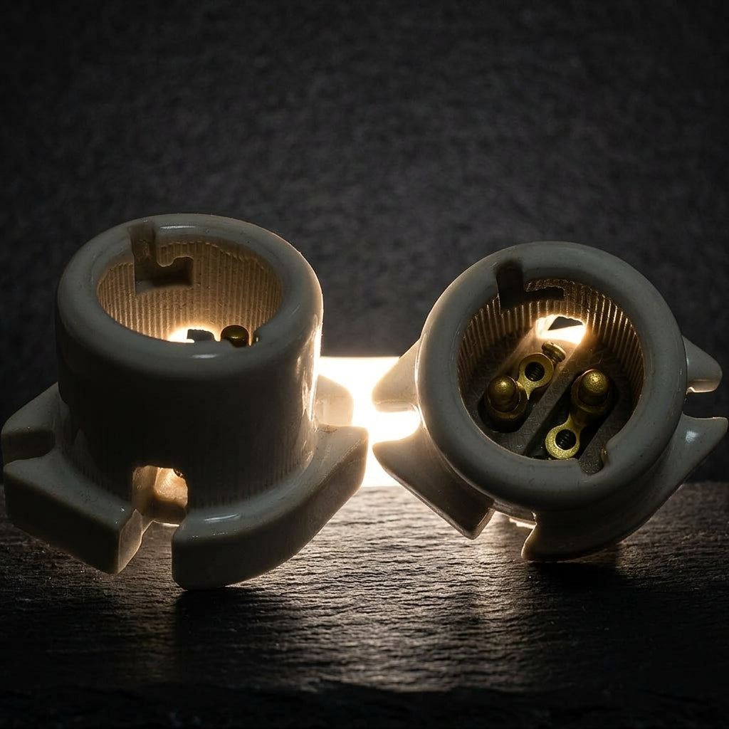 Light Fitting for Living Room and Home Lighting, Ceramic Lamp Holder and Bulb Holder, 250v 2a Electrical Fitting, Bottom Entry Design