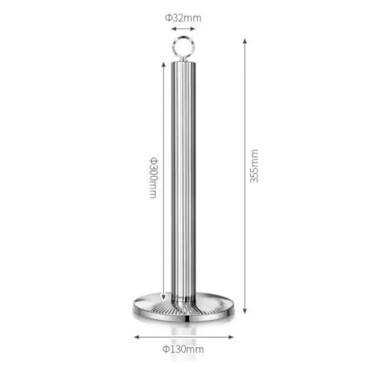 Paper Towel Holder Glossy Finish Kitchen Paper Towel Stand Minimalist Modern Napkin Holder