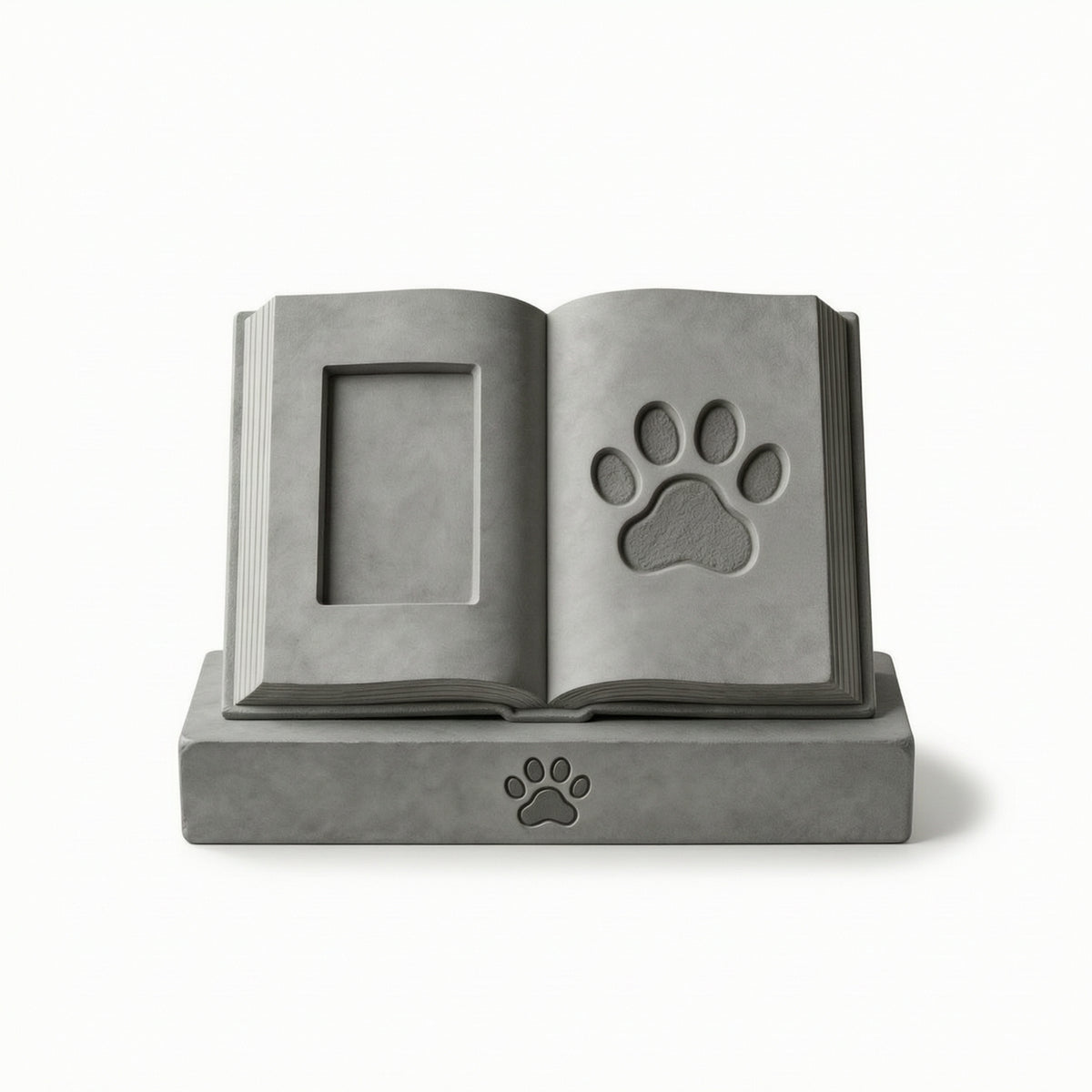 Pet Memorial Stone with Photo Frame Freestanding for Garden, Home