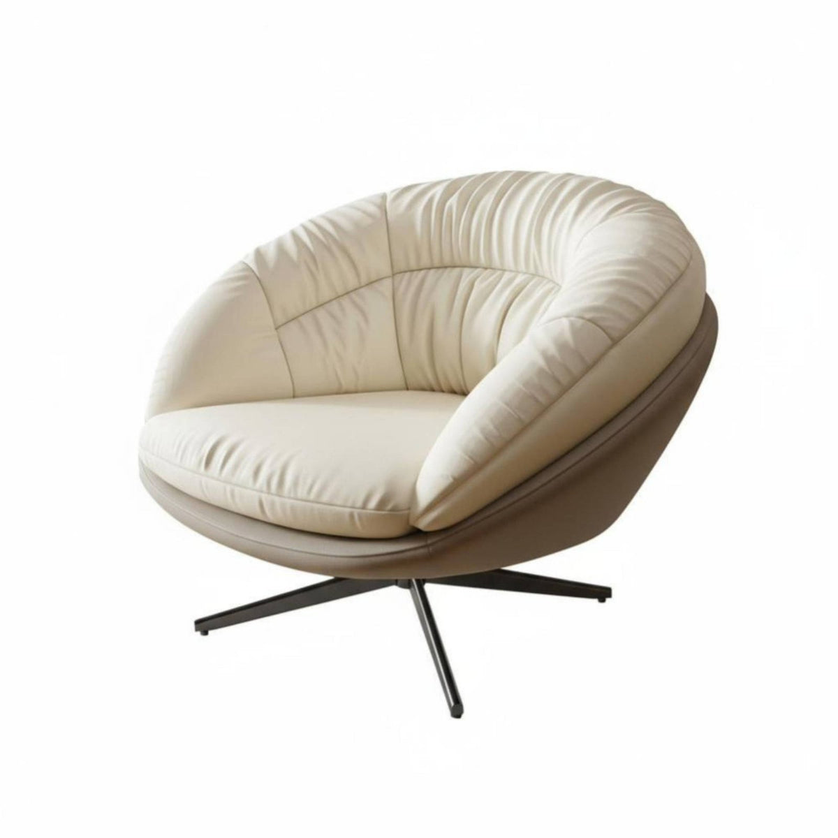 revolving Barrel Chair Light Luxury styling revolving Tub Chair Comfortable Seating Ergonomic Design for Women, home dwellers