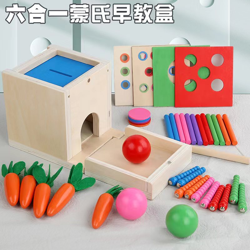 Fujilai Wooden Multi-Function Activity Box for Early Education