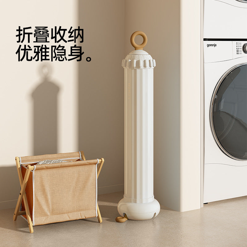 Octopus-Style Foldable Floor Drying Rack, Rotating, Multi-Function