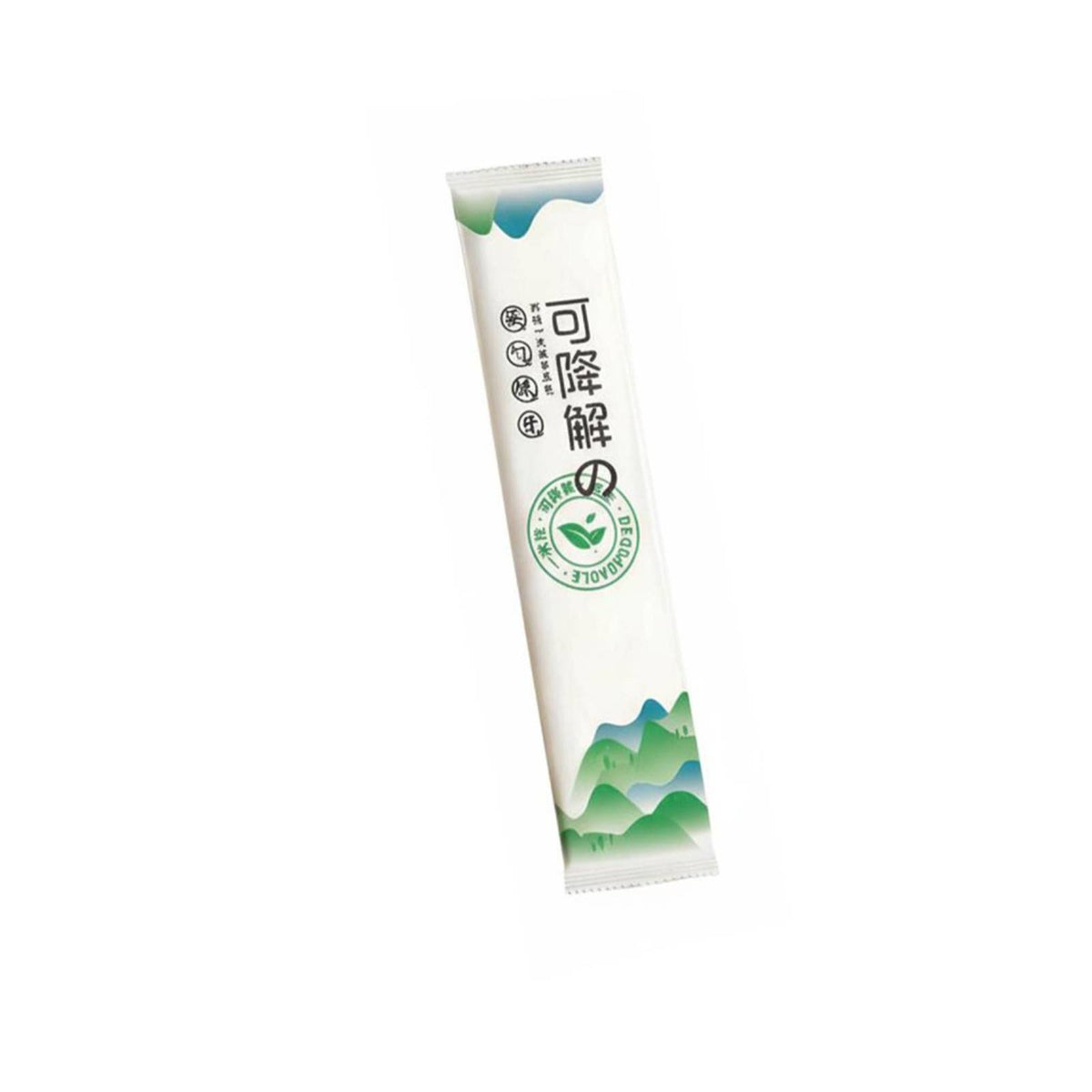 Disposable Biodegradable Tableware, Chopsticks, Spoon, Napkin, Dental Pick, Four-Piece Eco-Friendly Takeout Set