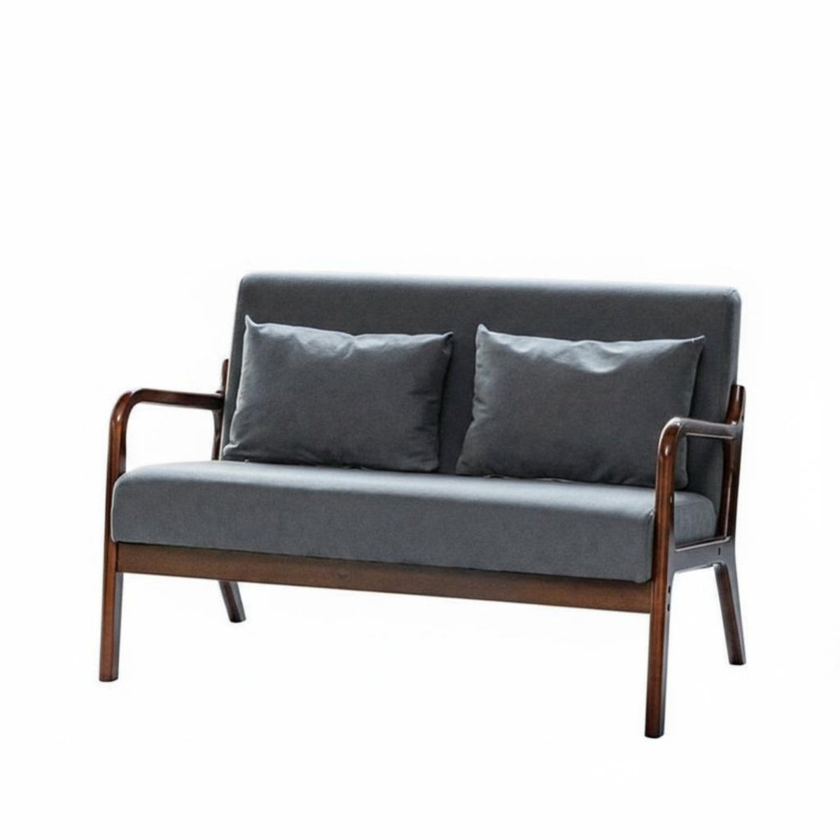 Upholstered Dining Armchair Retro Design Cafe Furniture Set stain-resistant Fabric Sturdy Metal Legs for Interior Designers