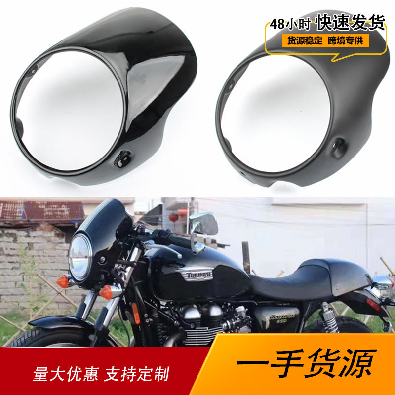 Headlight Cover and Wind Deflector Guard for Triumph Bonneville T100 T120 T900 and Leoncino 500