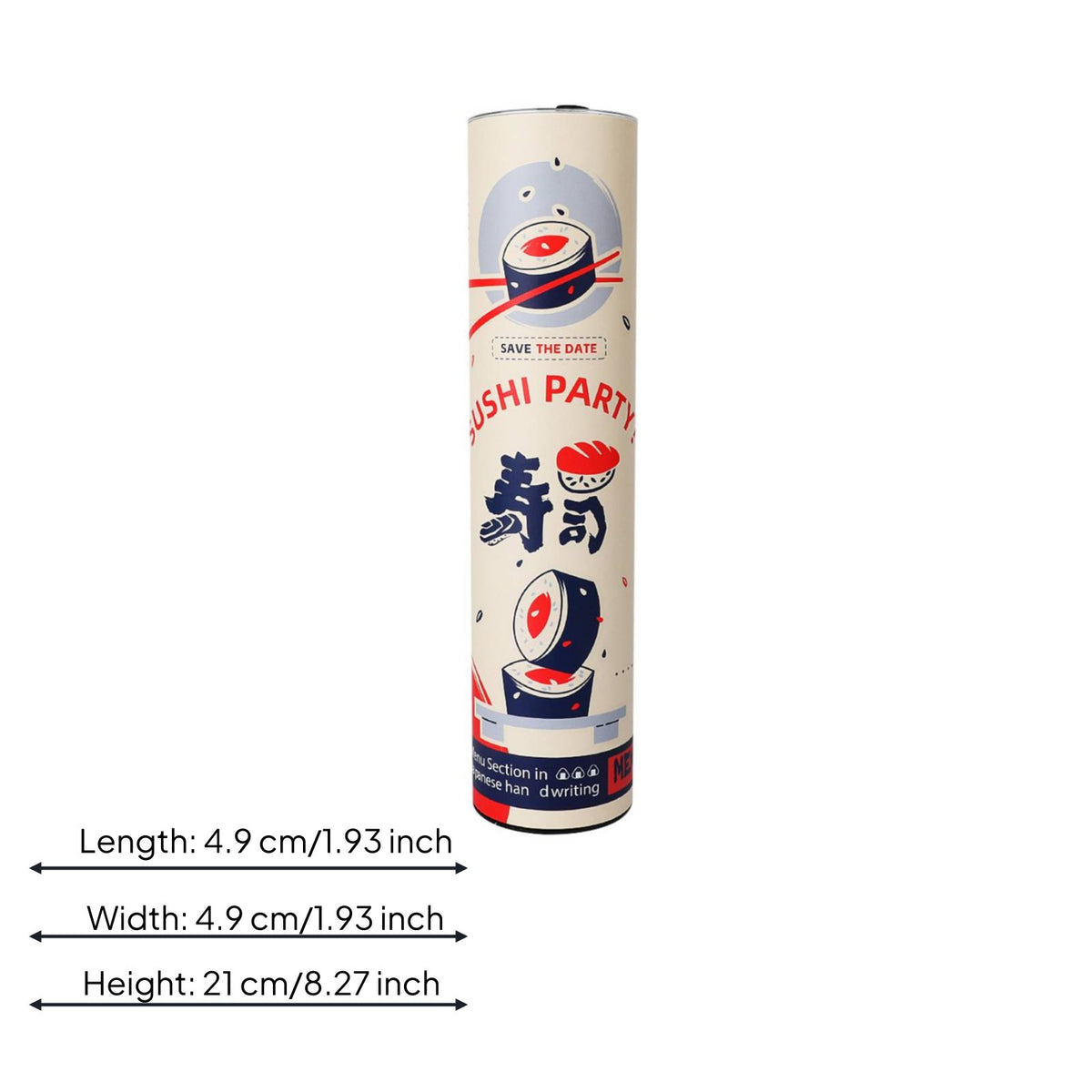 Elevating Sushi Tube Recyclable Sushi Paper Canister Food Safe