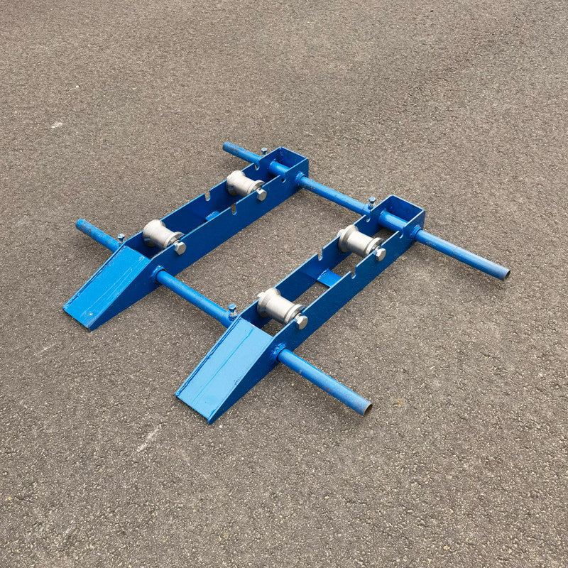 Horizontal Cable Payoff and Take-up Stand with Track Guide