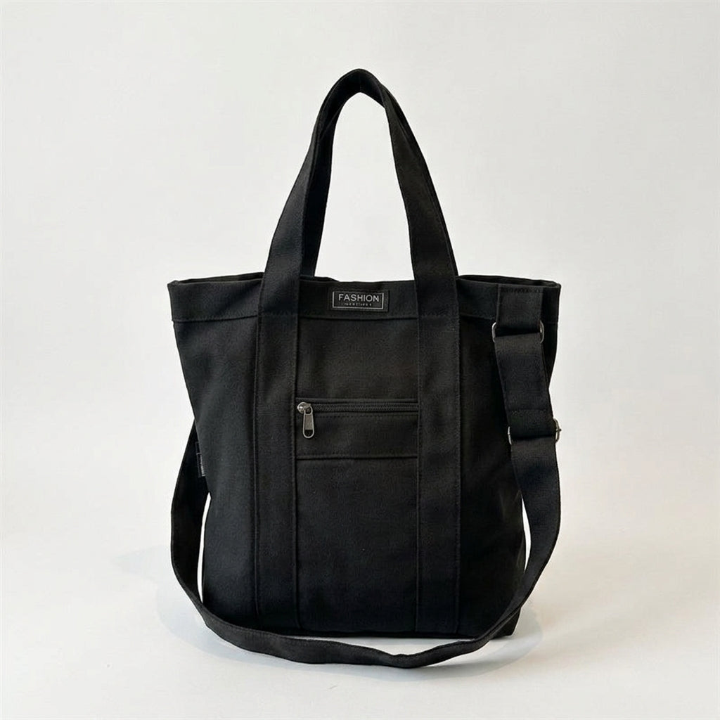 Travel Bag and Tote Bag for Women, Large Canvas Shoulder Bag for Work, Versatile Shopping Bag with Snap, Double Strap Large Canvas Tote Bag
