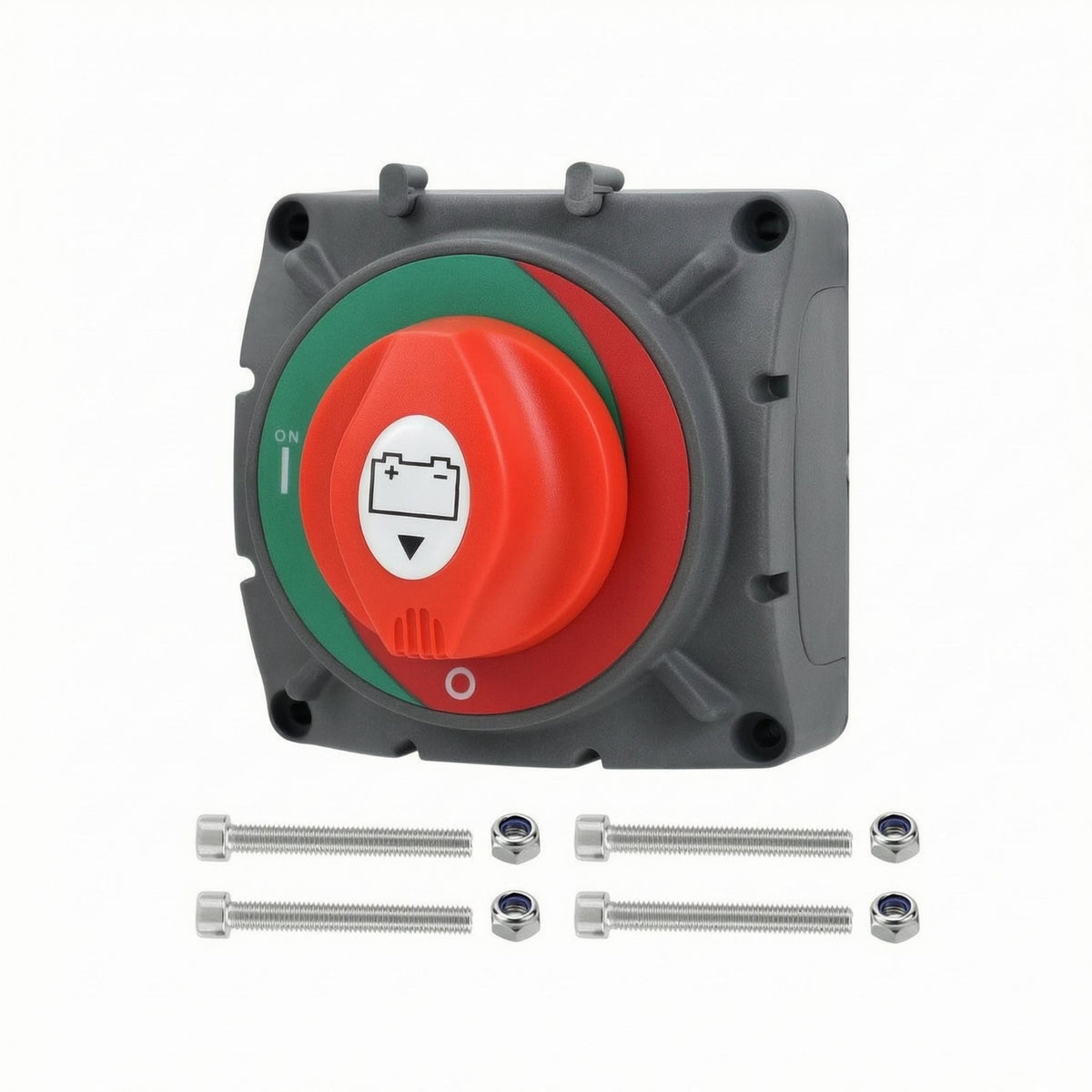 Battery Disconnect Switch 2-Position Rotary Battery Switch for Boat, Truck