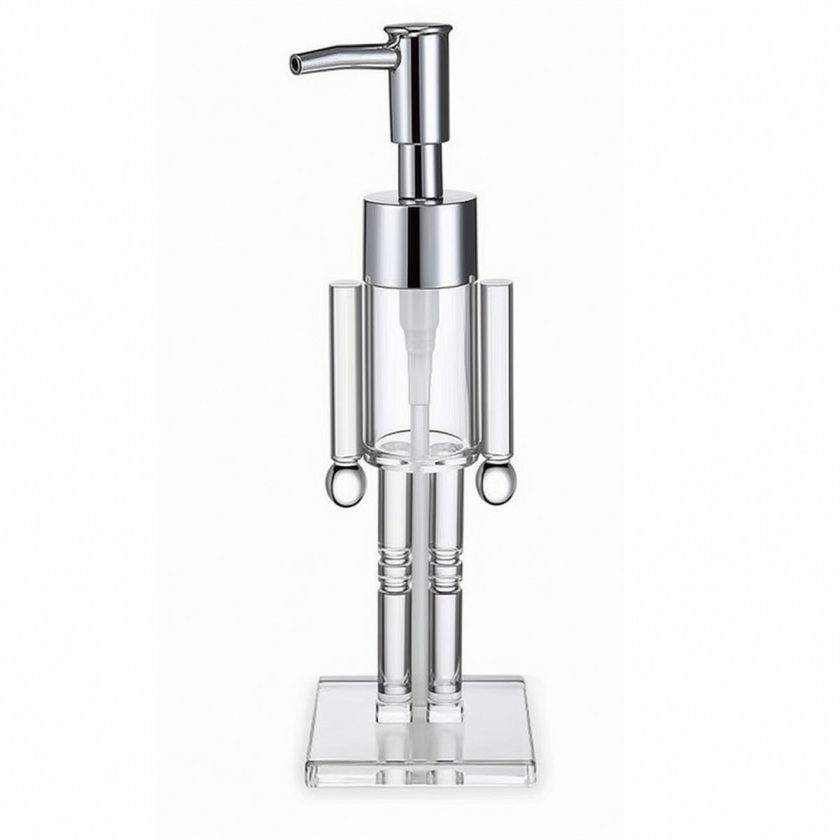 Nutcracker Soap Dispenser Acrylic Soap Dispenser with Pump Festive for Bathroom