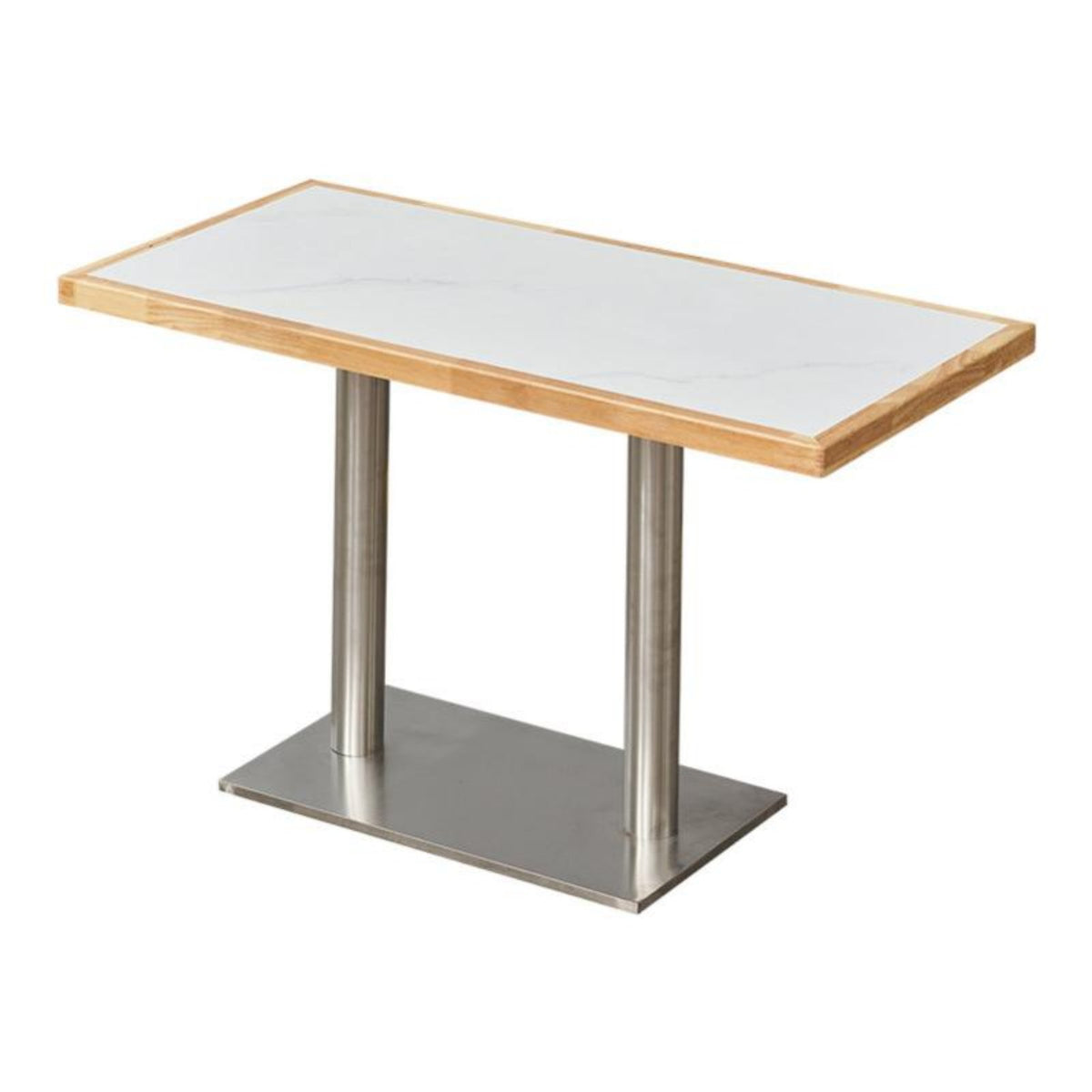 Canteen Table and Chair Group Waterproof abrasionResistant Square Table and 4 Chairs Set sturdyDuty Frame Modern Design