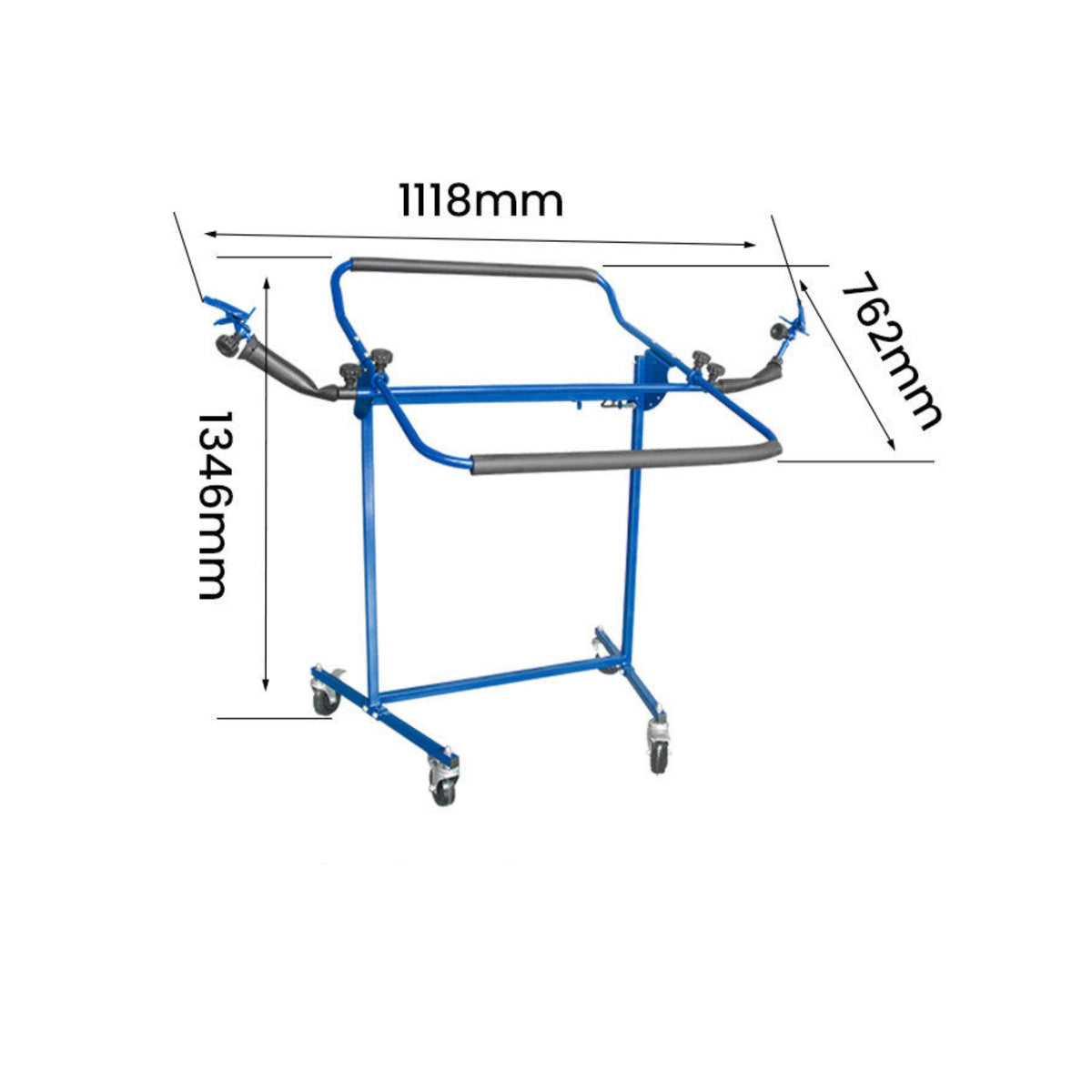 Adjustable Bumper Stand with Wheels Sturdy Bumper Repair Stand Mobile Rolling for Auto Body Technicians, Workshops