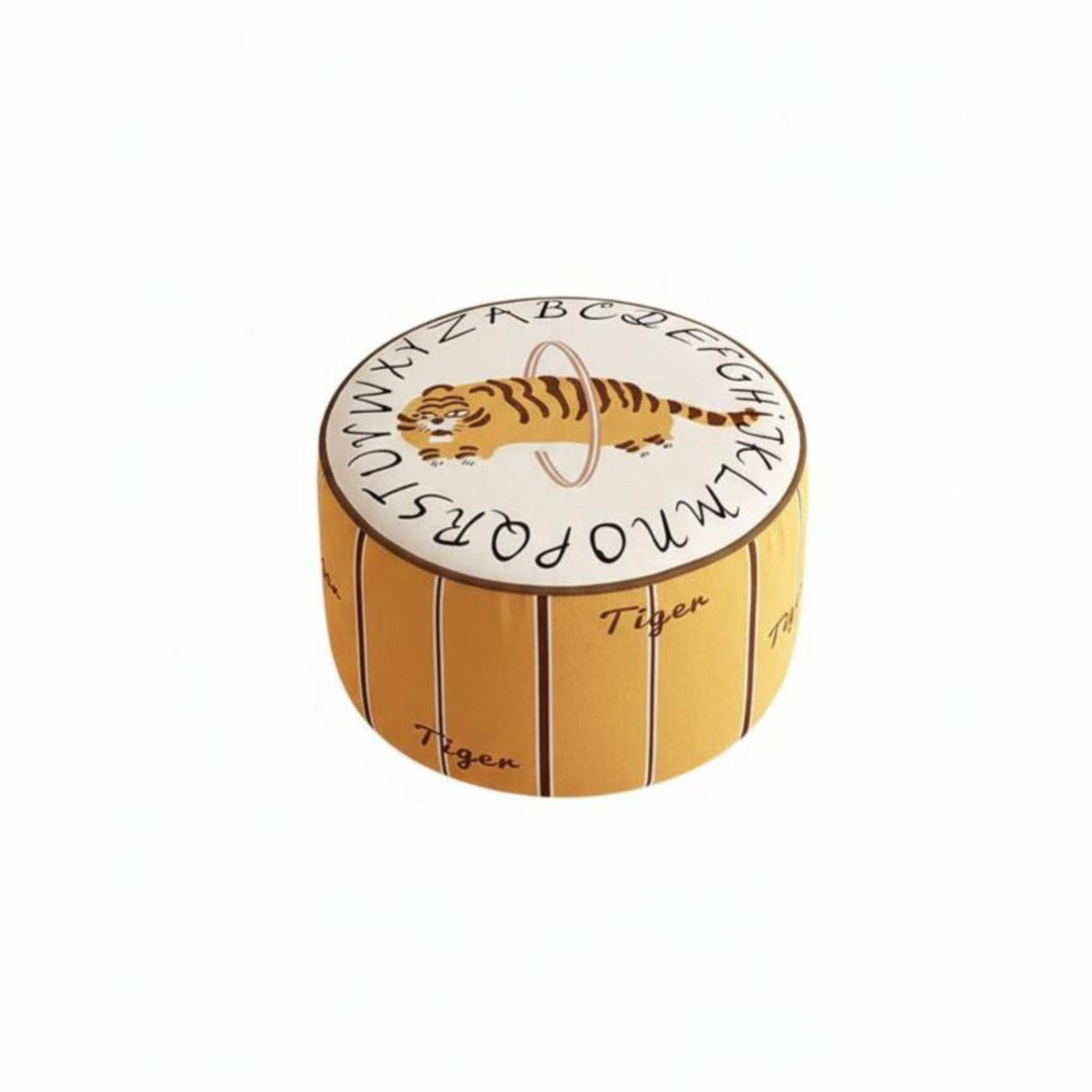 Removable and cleanable Cover Round Sitting Pouf Easy to Clean Round Pouf adaptable Use Floor pad Multi-Functional for Children, Toddlers, Living Room, literature corner, Playroom, Small Spaces