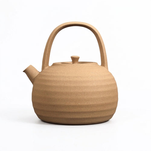 Maifan Stone Teapot with Candle Stove - New Chinese Style