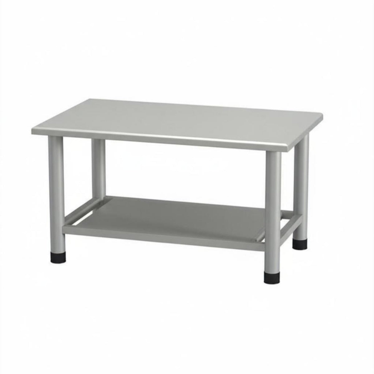 Double-Level Rectangular Stand Modern Design Coffee Table Minimalist Aesthetic Easy to Clean for Renters, Adults