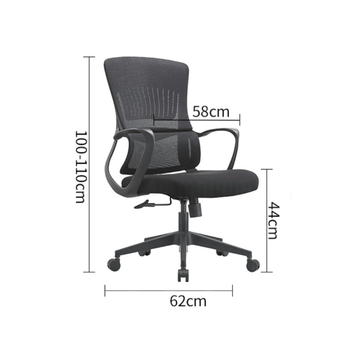Swivel Desk Chair with Support Ergonomic Mesh Office Chair for Conference Room