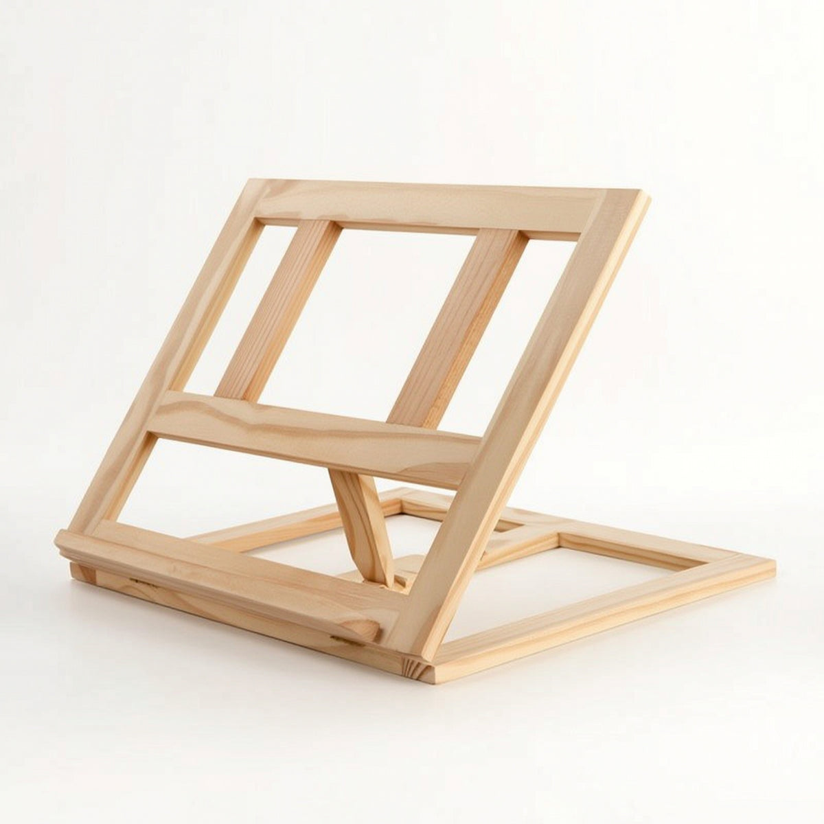 Foldable Tabletop Easel Anti-Slip Beech Wood Easel Compact for Studio, Classroom