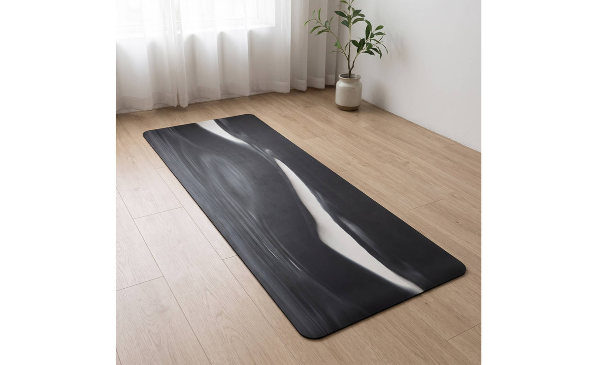 Anti-Slip Suede Fitness Mat Mat Sweat-Absorbing Marbled Fitness Mat Mat Wear-Resistant Grippy for Yogis, Fitness Enthusiasts, Floor Exercise, Home Workouts