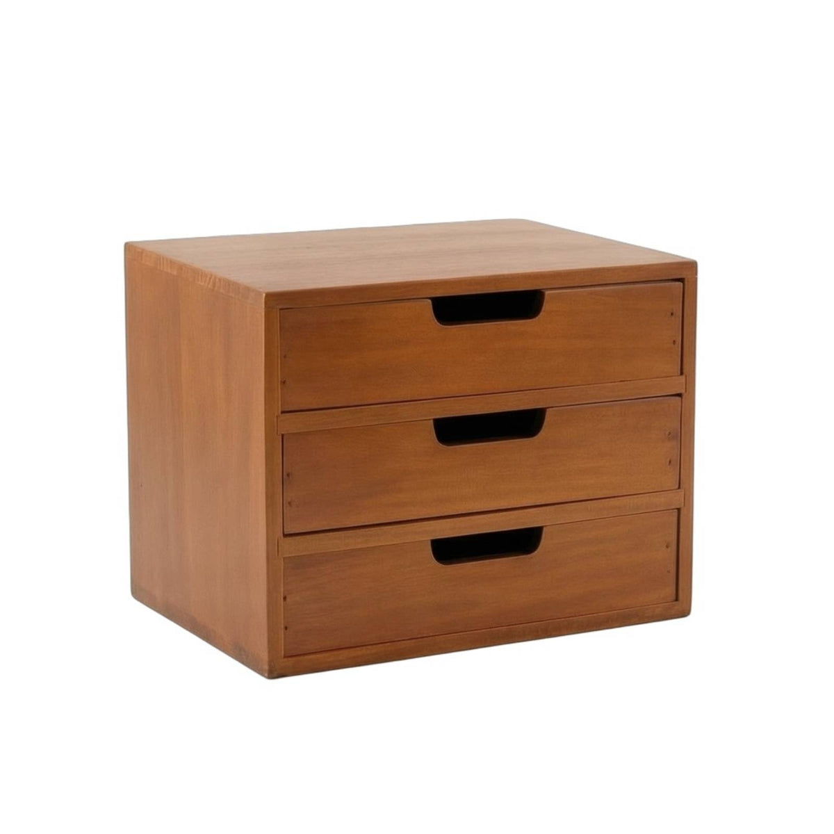 Desk Organizer with Drawers Versatile Storage Cabinet with Drawers Wood Finish Desktop Cabinet for Vanity, Office
