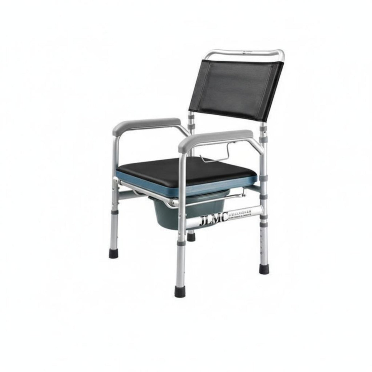 Bedside Commode Chair Foldable Design Portable Toilet Easy to Clean for Seniors