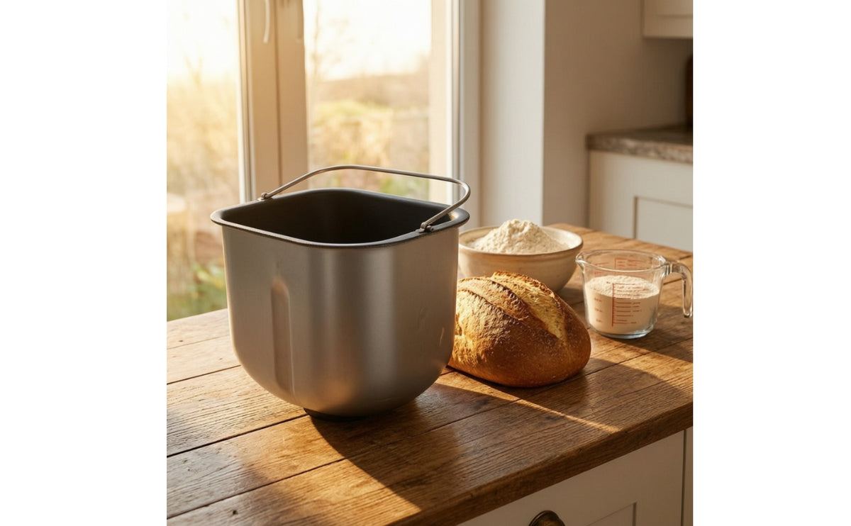 Non-Stick Bread Machine Pan Replacement Bread Maker Pan Removable Container Easy to Clean for Home Bakers