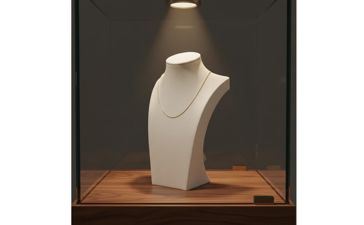Necklace Display Bust Stable Base Necklace Bust Stand Mannequin Neck Stand Abrasion Protection Neckpiece Display Model