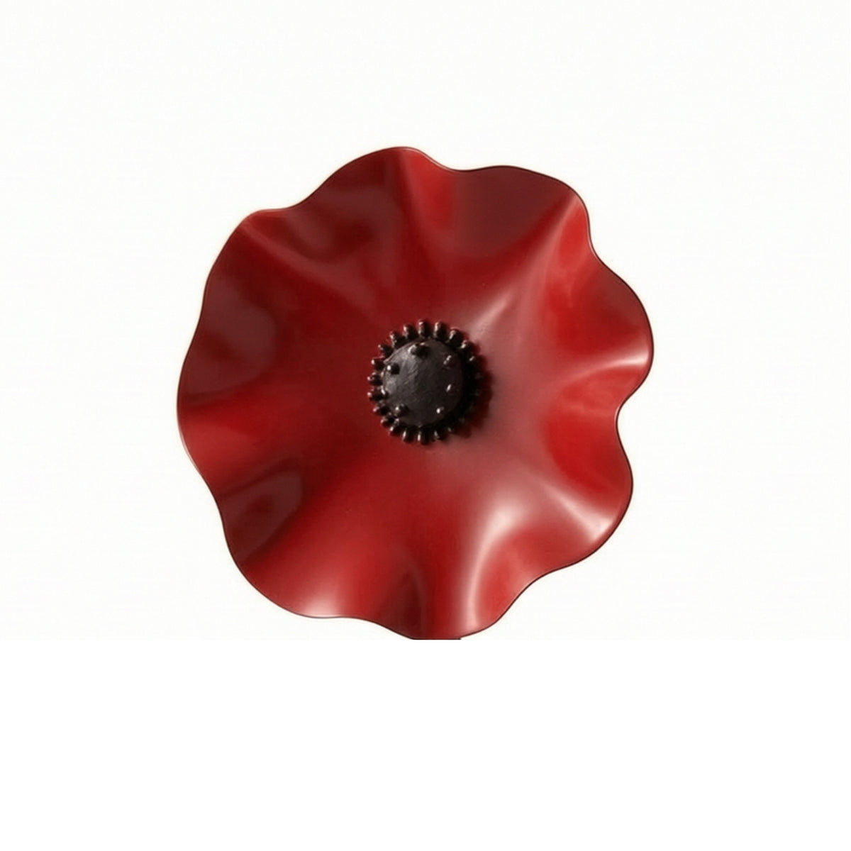 Garden Stake with Flower Bowl Decorative Flower Garden Stake Functional for Lawn