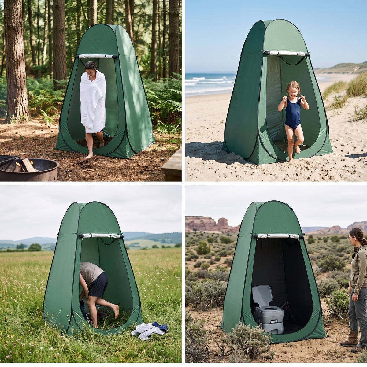Portable Pop-Up Shower Tent Changing Room for Outdoor Camping Fishing Photography