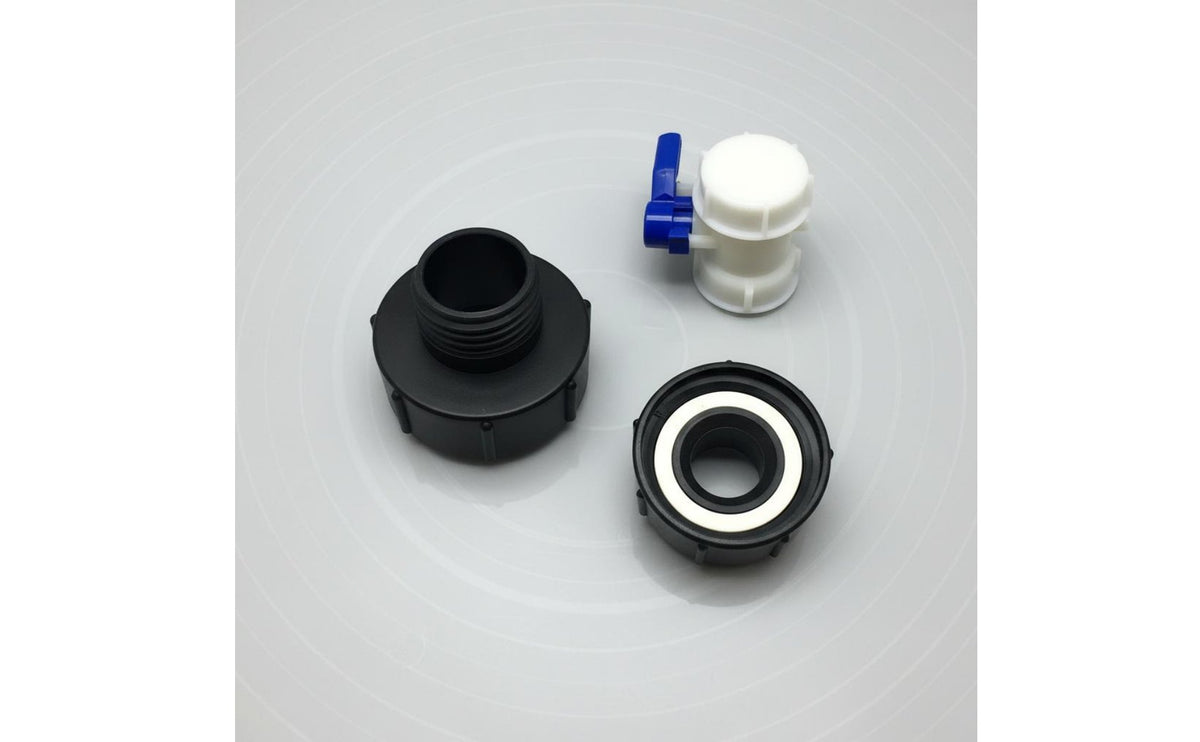 Plastic Butterfly Valve Adapter Long-Lasting Tonne Barrel Thread Reducer Secure Fit Liquid Container Accessory Reusable for Agriculture, Gardening