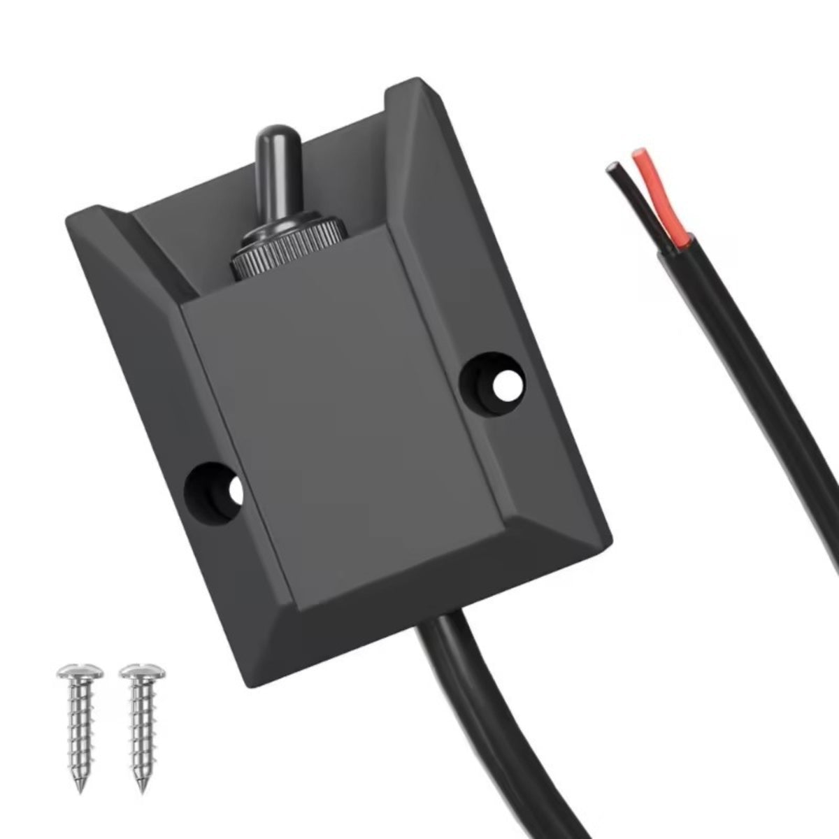 Wired Toggle Switch Waterproof Rocker Switch with Cable Dustproof for Boaters, Hobbyists, RV Electrical Systems