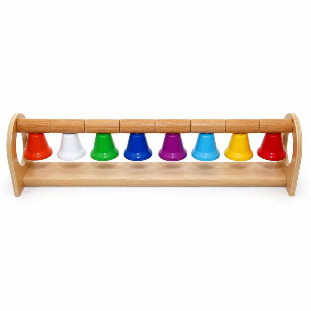 Wooden Percussion Toy Sturdy Toy with Metal Bells Educational Bells for Playroom, Classroom