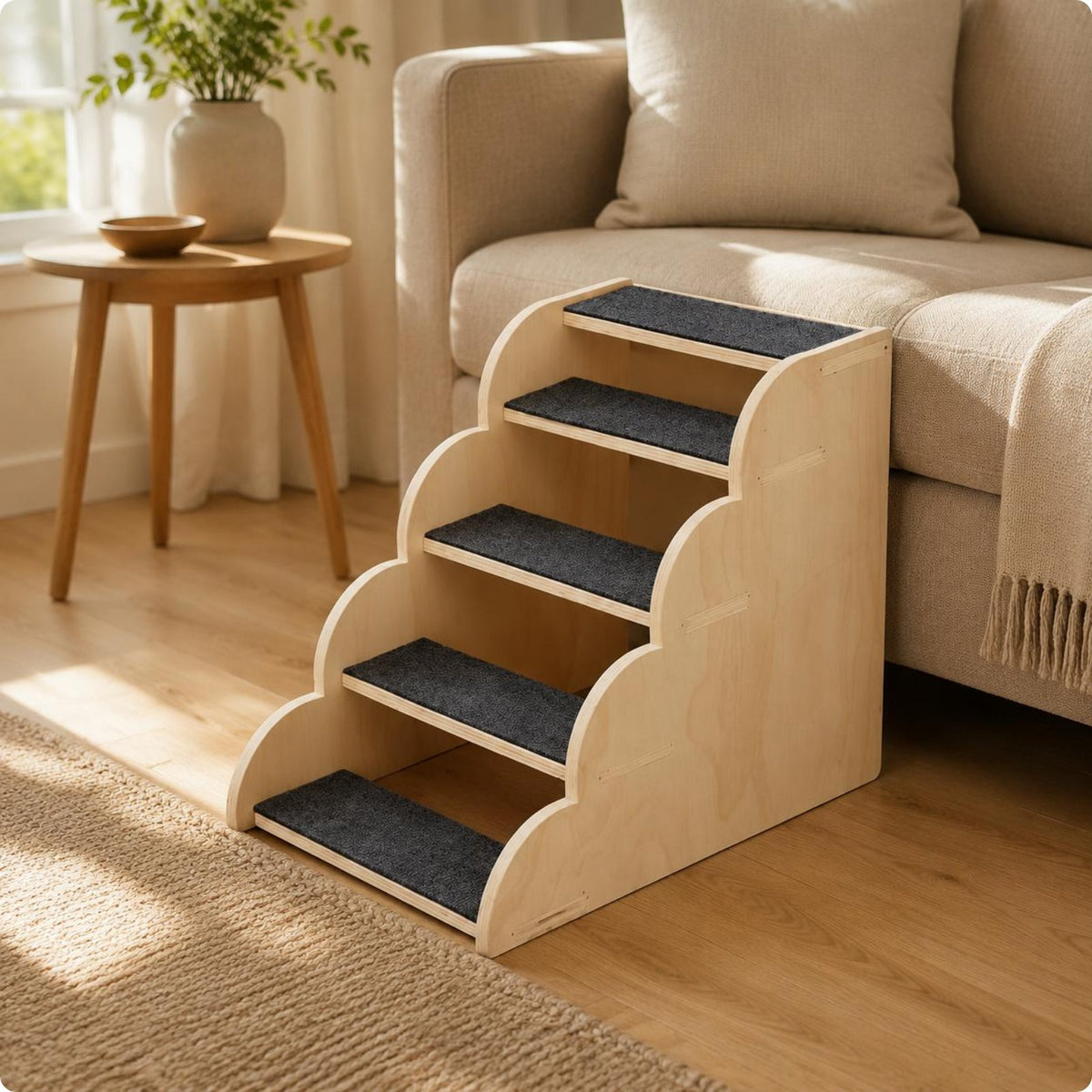 Dog Stairs Non-Slip Multi tier Pet Stairs Gentle Slope Cat Stair Ramp for Bed