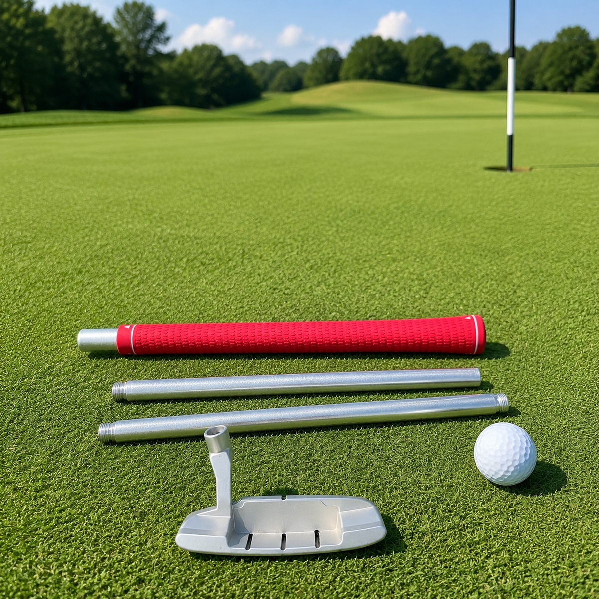 Aluminum Putter, Ambidextrous for Left and Right Handed Golfers, 84.5 cm, Non-slip Rubber Grip, 340g