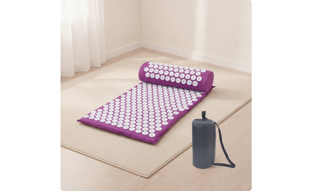 Acupressure Mat and Pillow Set Lightweight Acupressure Mat with Supportive Filling Equipment for Travel