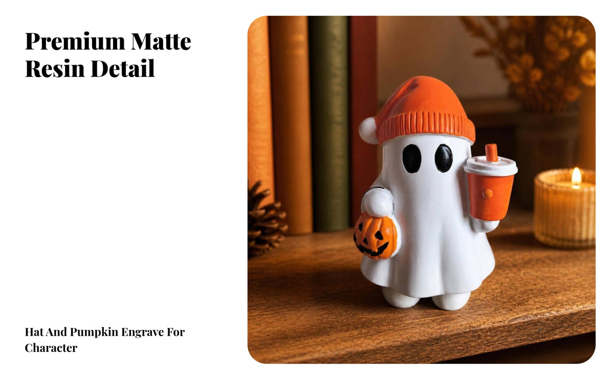 Cute Spirit Statue with Pumpkin Bucket