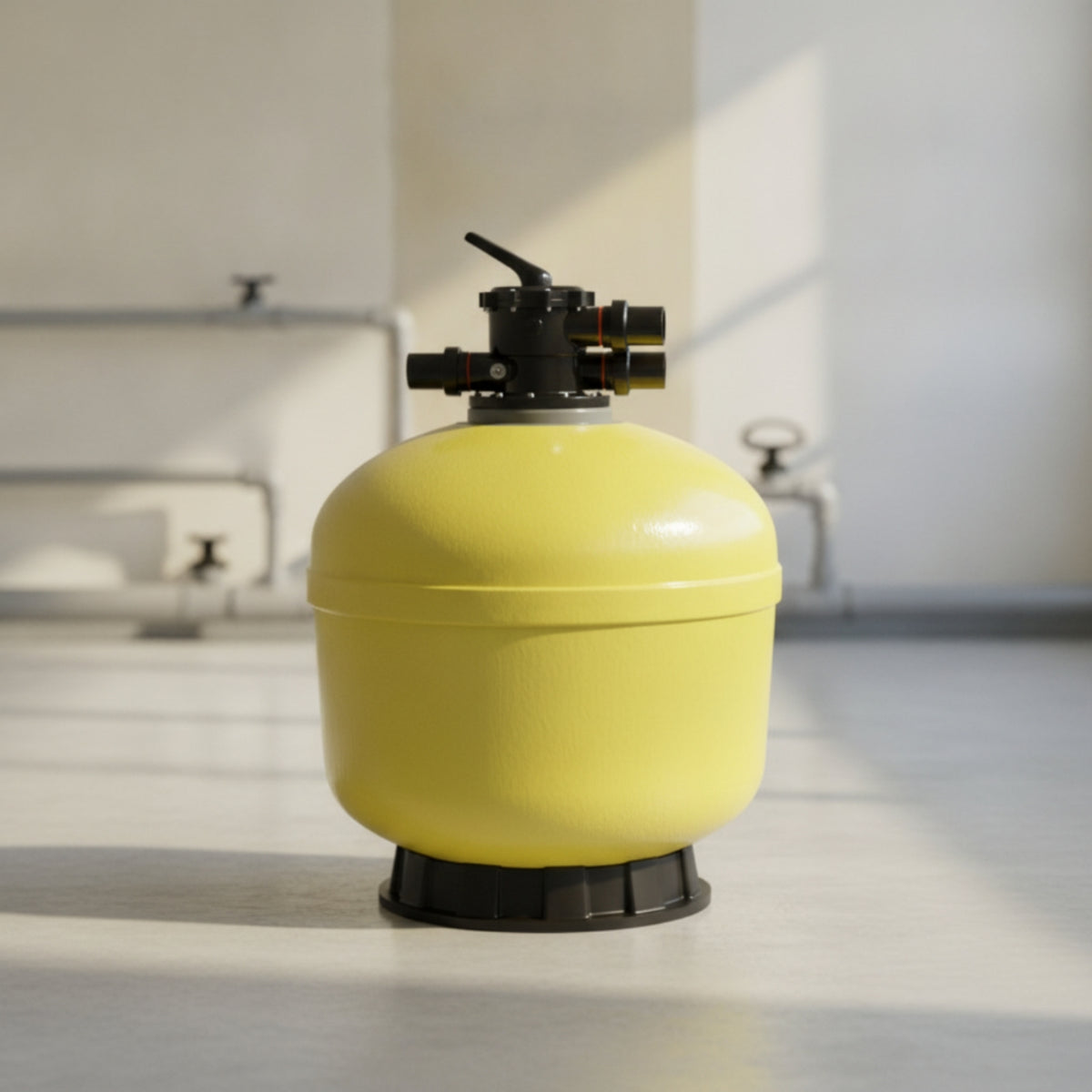 Sand Strainer Tank with Multi-Port Diverter Top-Mounted Fiberglass Sand Strainer Replacement for Swimming Pools, Ponds, Aquaculture