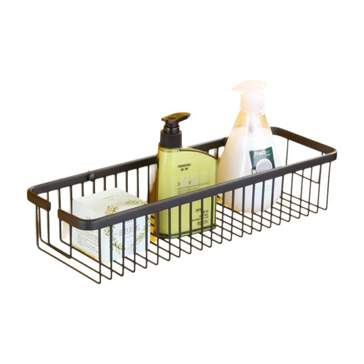 Matte black towel bar set