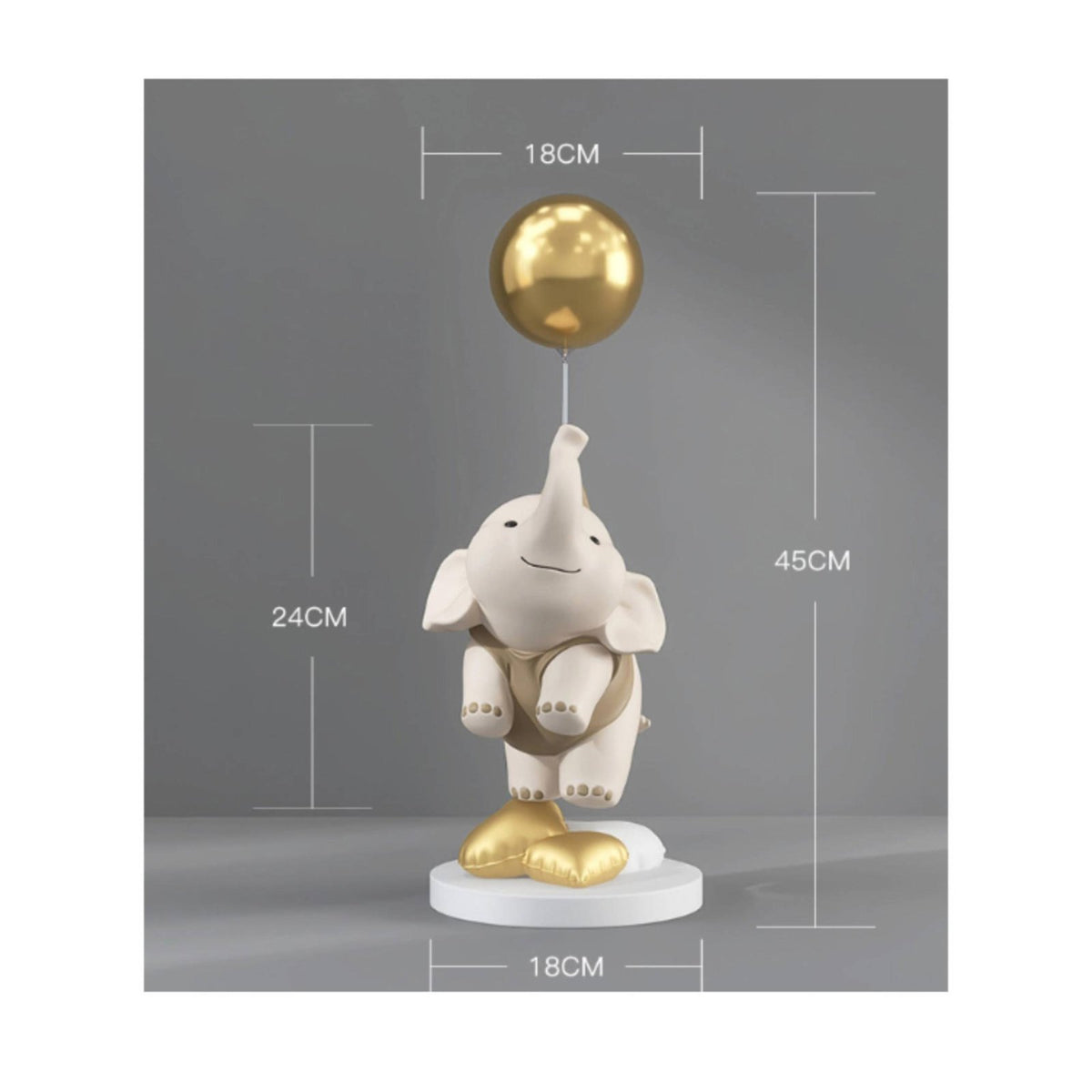 Elephant Statue Gift Idea Elephant Ornament Desktop Display for TV Cabinet, Desk